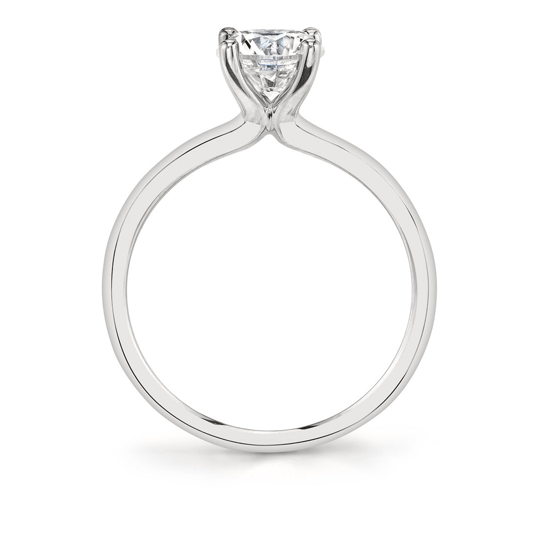 Radiant Cut Solitaire Engagement Ring - Amelia