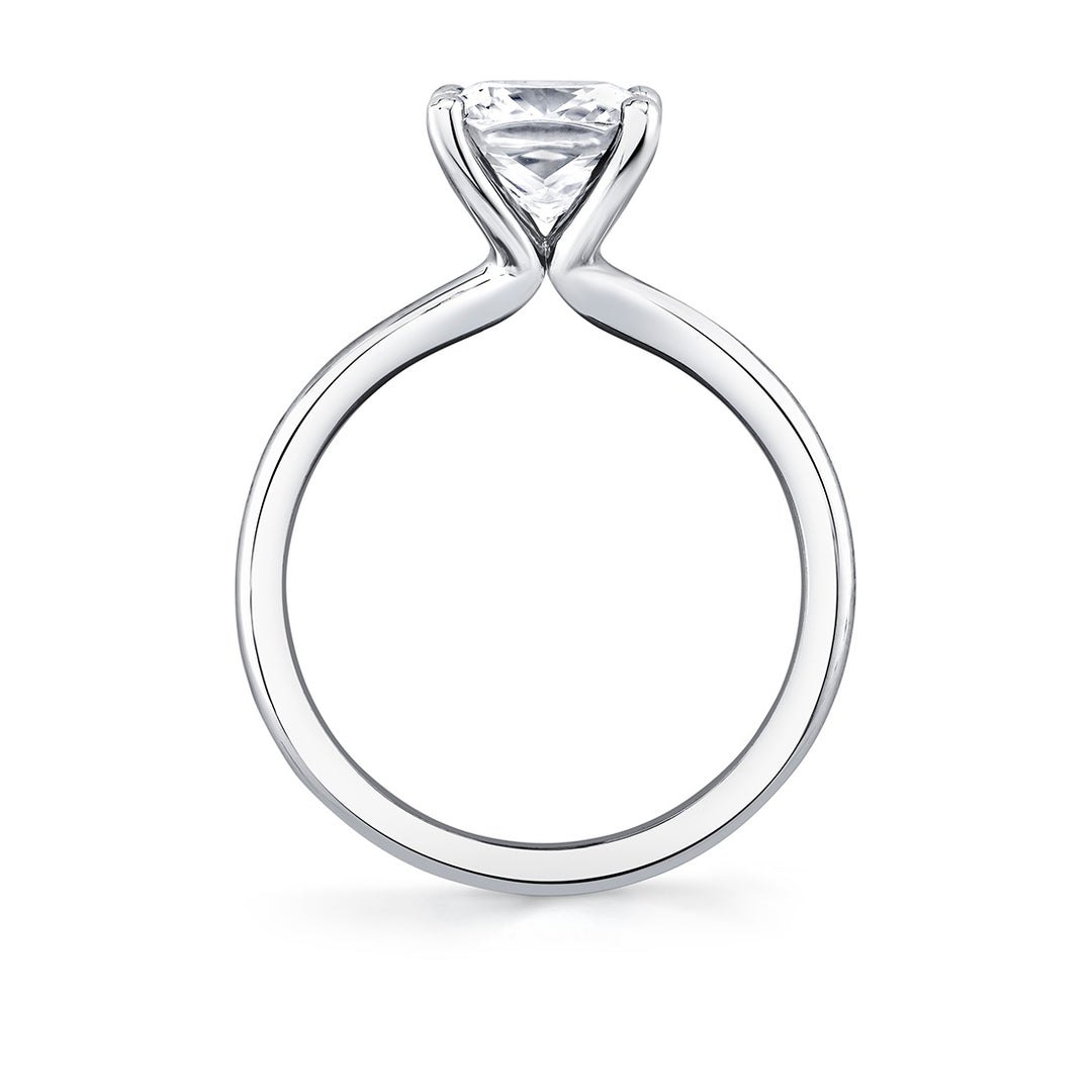 Cushion Cut Solitaire Engagement Ring - Amelia