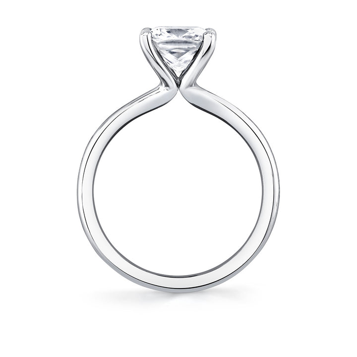 Cushion Cut Solitaire Engagement Ring - Amelia