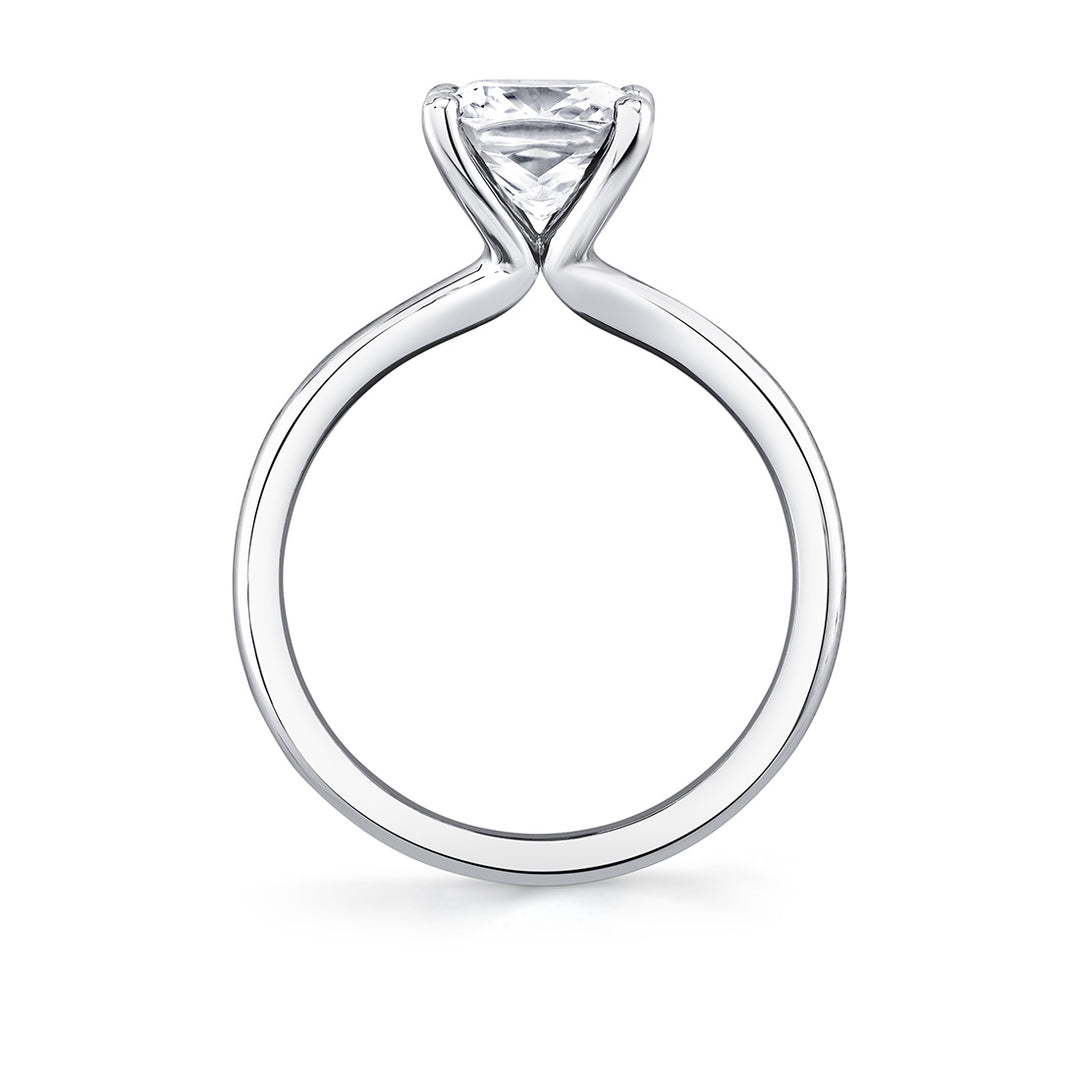 Cushion Cut Solitaire Engagement Ring - Amelia