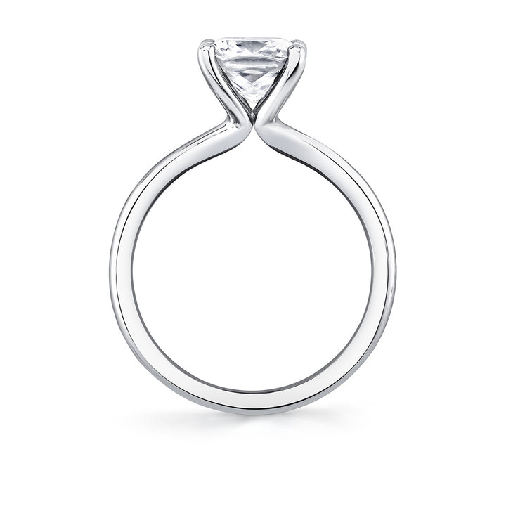 Cushion Cut Solitaire Engagement Ring - Amelia