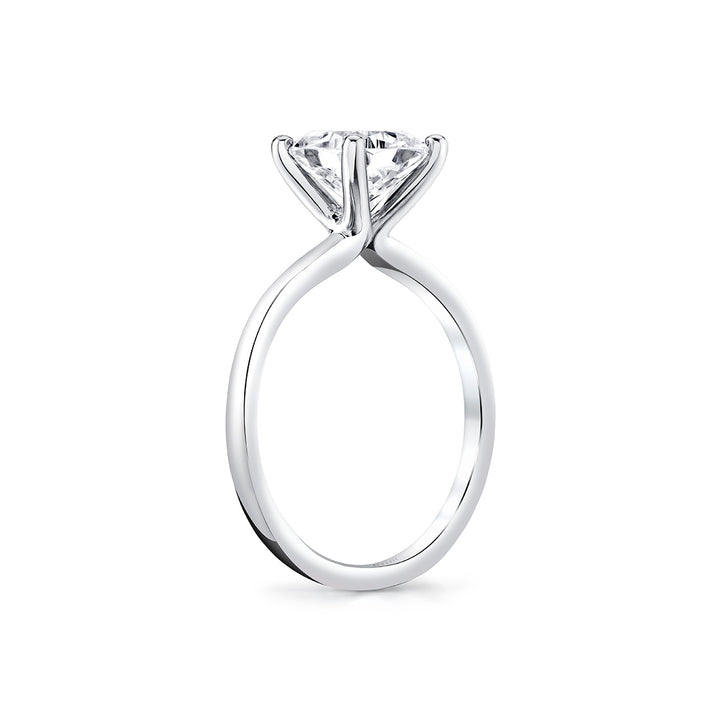 Cushion Cut Solitaire Engagement Ring - Amelia