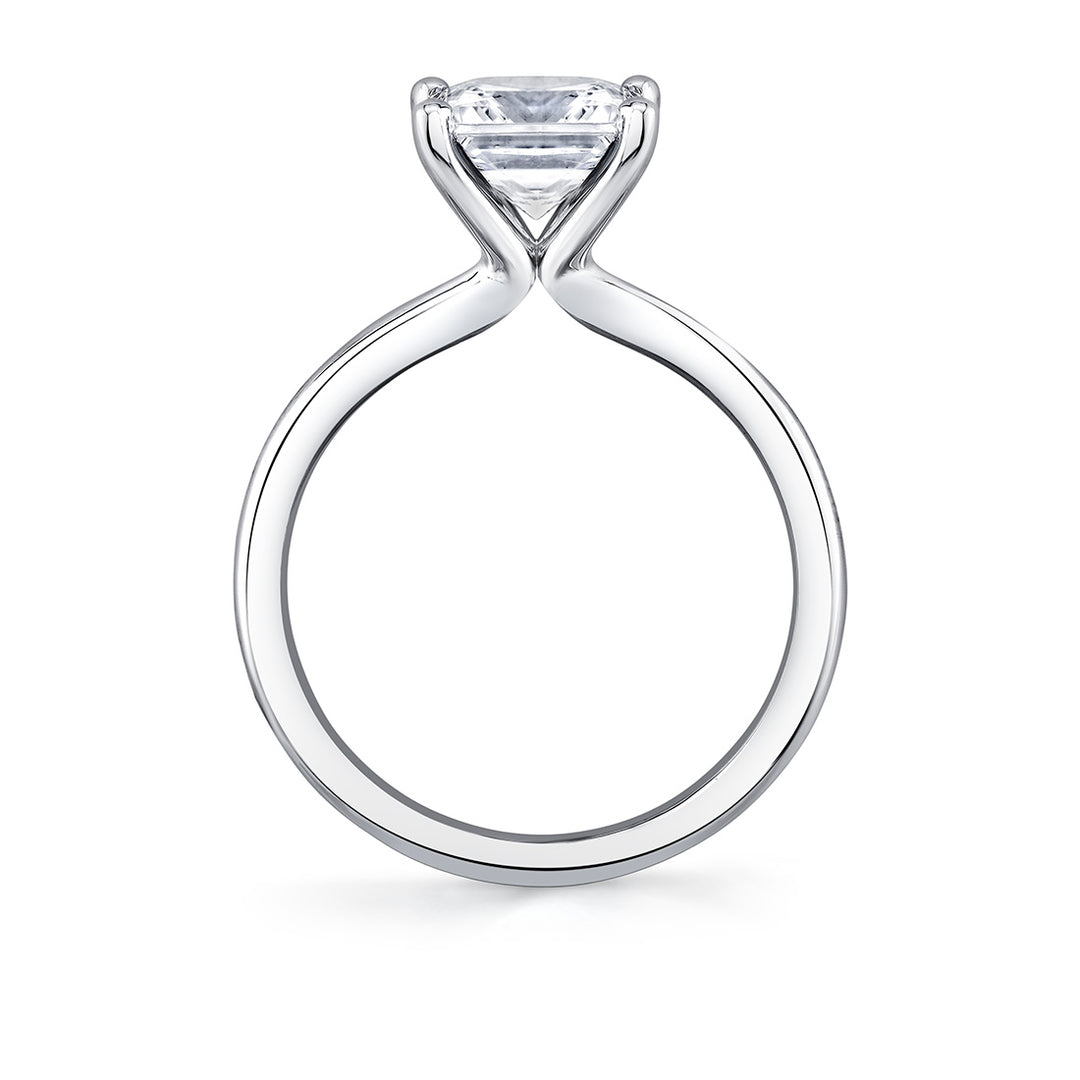 Princess Cut Solitaire Engagement Ring - Amelia