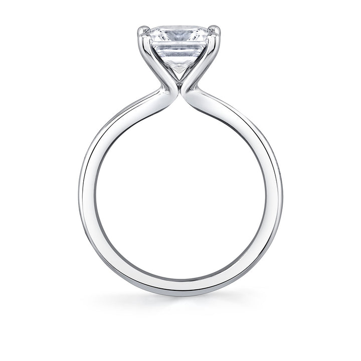 Princess Cut Solitaire Engagement Ring - Amelia