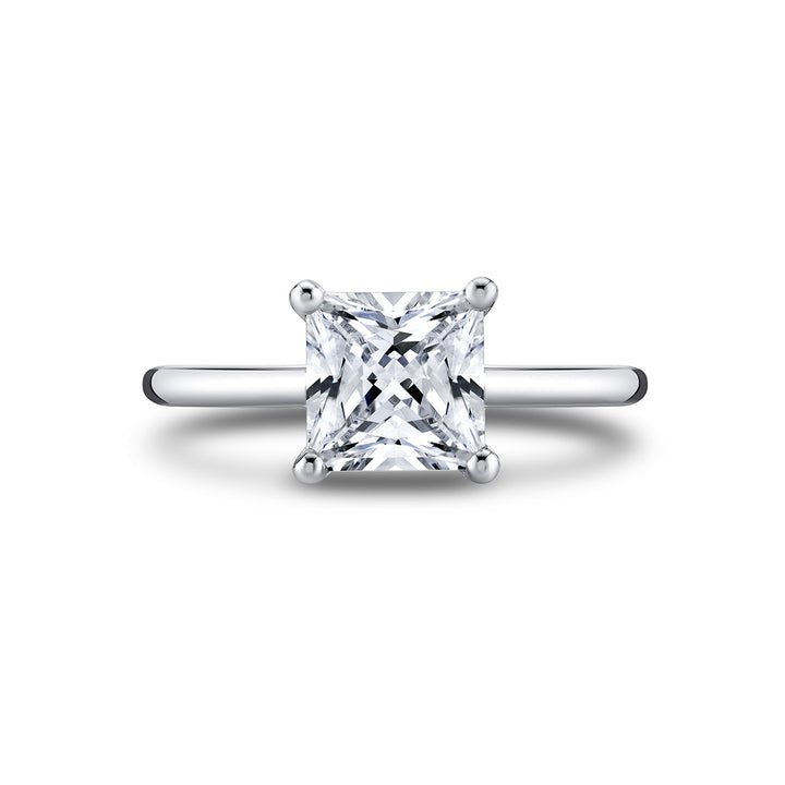 Princess Cut Solitaire Engagement Ring - Amelia