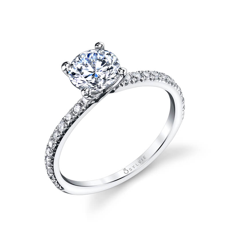 Round Cut Classic Engagement Ring - Benedetta