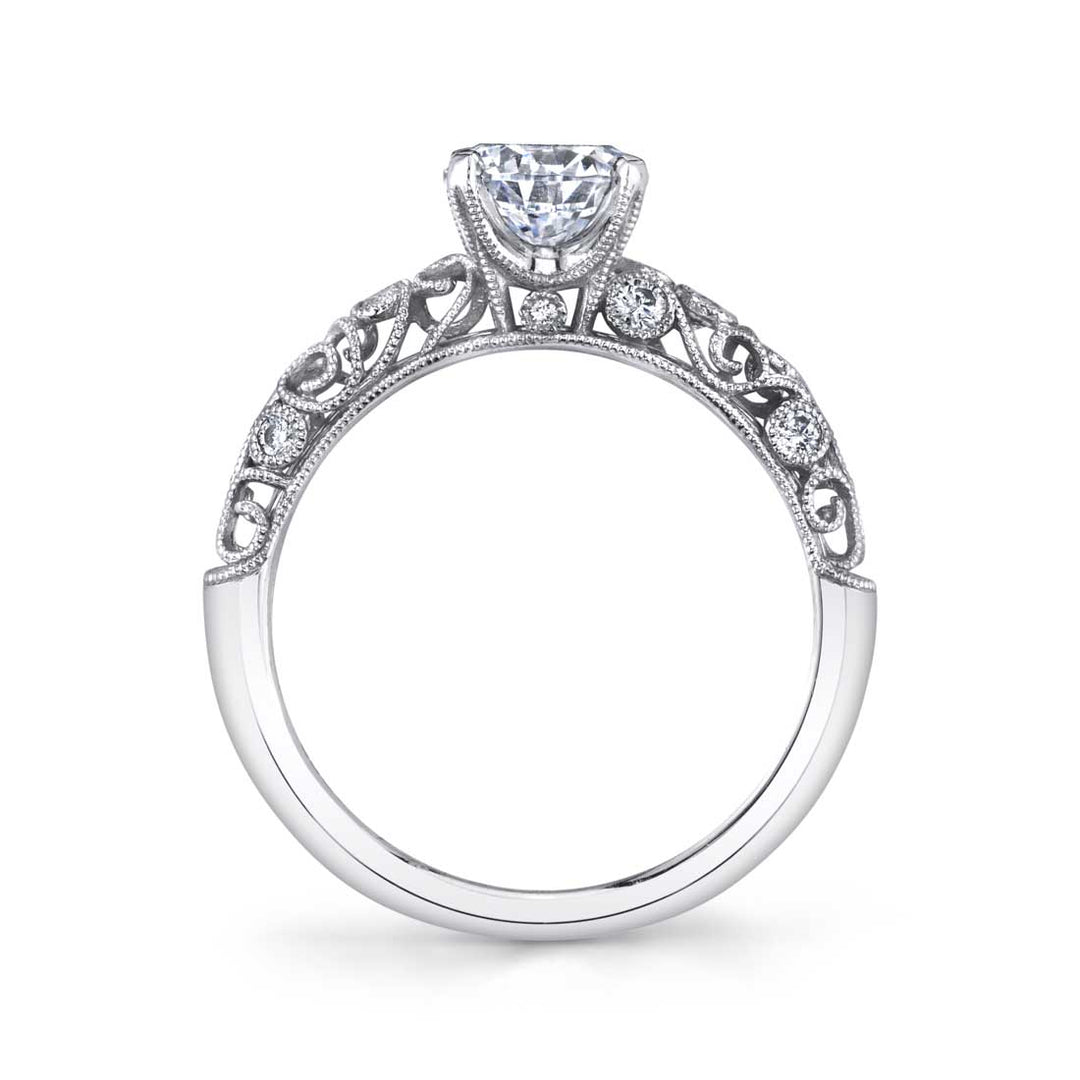 Jacqueline - Vintage Inspired Solitaire Engagement Ring