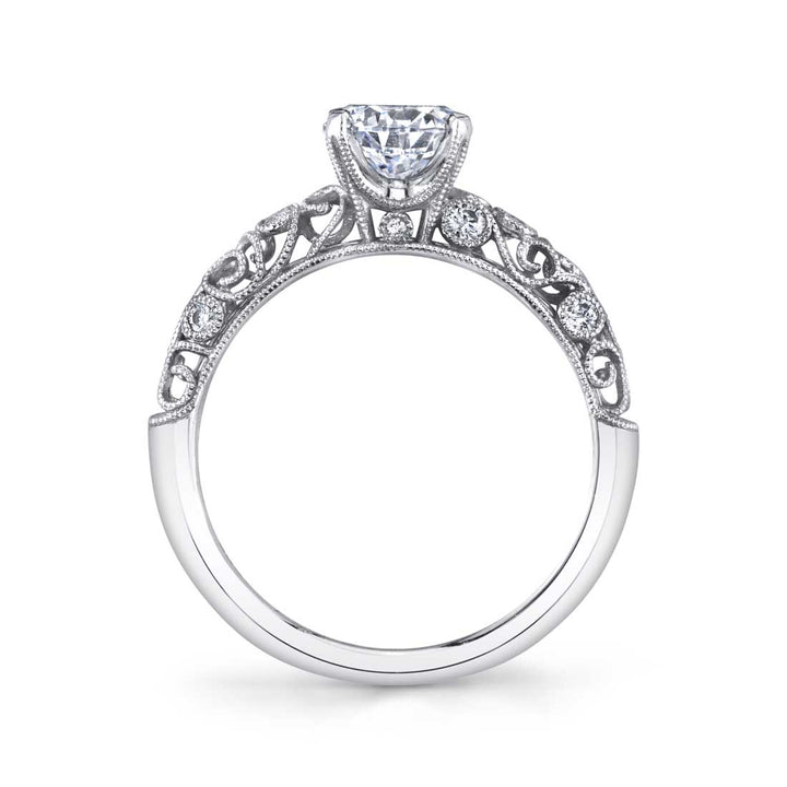 Jacqueline - Vintage Inspired Solitaire Engagement Ring