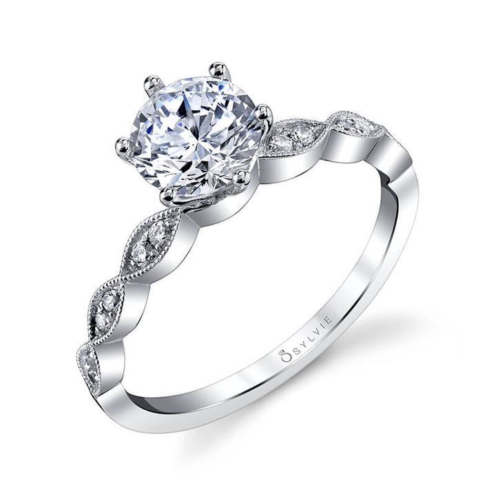 Chanelle - Round Solitaire Engagement Ring