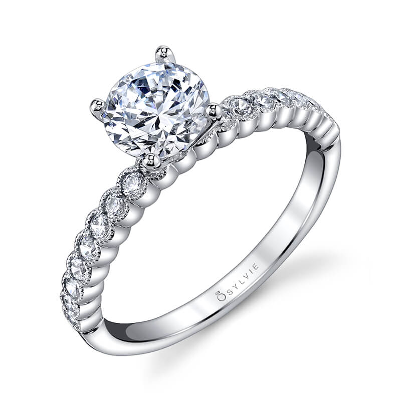 Albertine - Modern Solitaire Engagement Ring