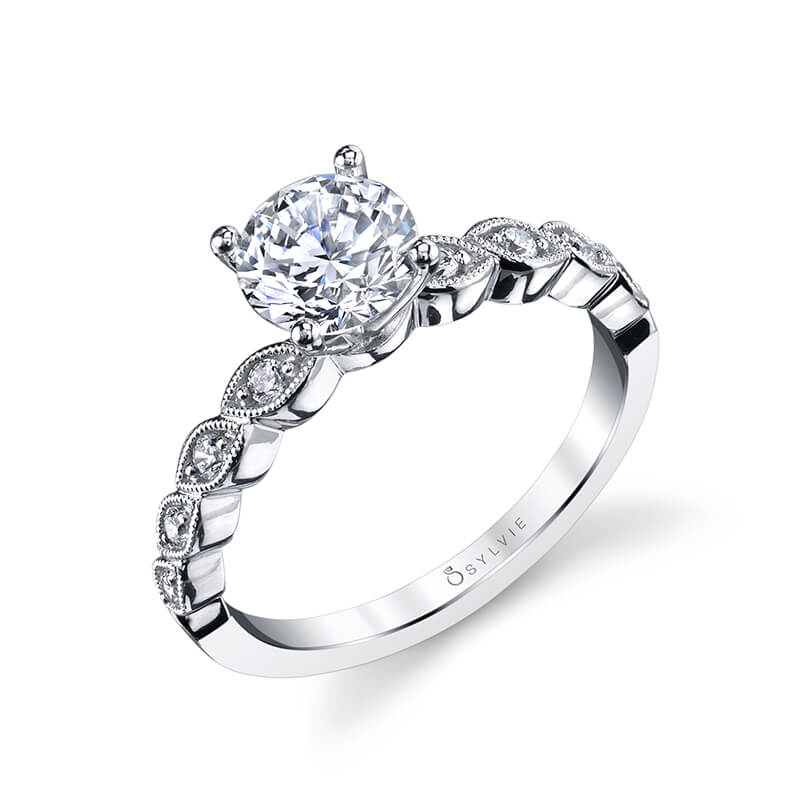 Antoinette - Round Solitaire Engagement Ring