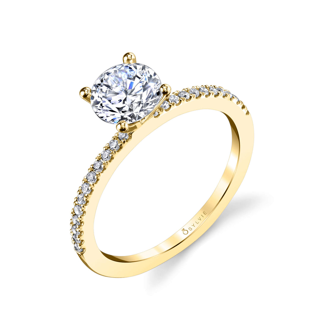 Round Solitaire Engagement Ring
