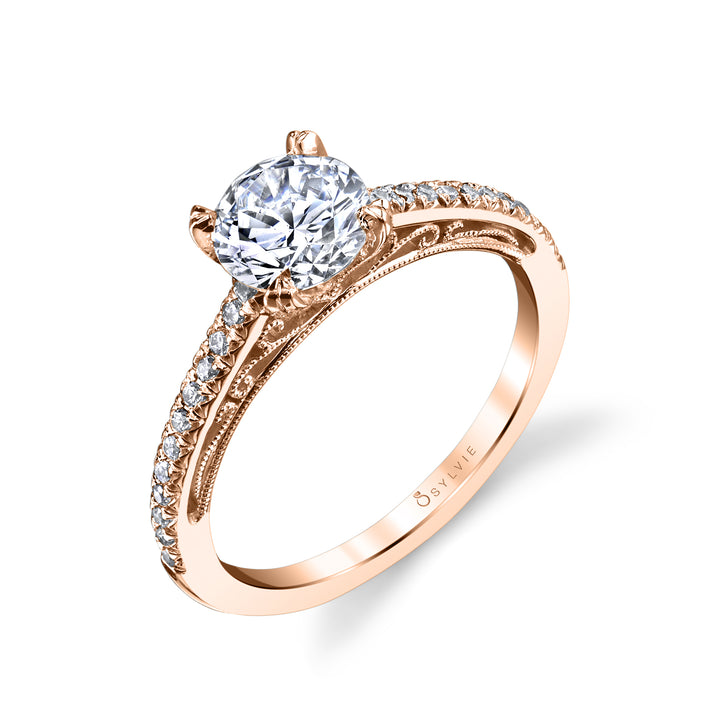 Round Cut Classic Solitaire Engagement Ring - Amorette