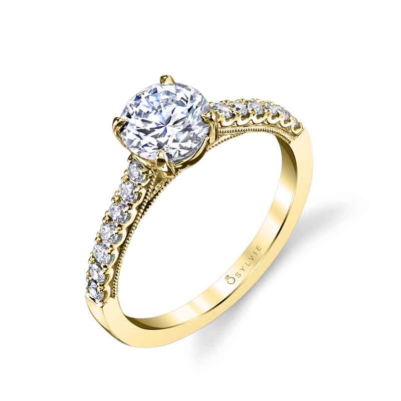 Round Cut Classic Solitaire Engagement Ring - Clara