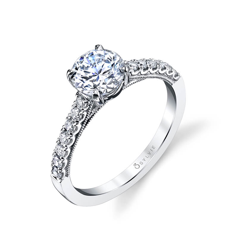 Round Cut Classic Solitaire Engagement Ring - Clara