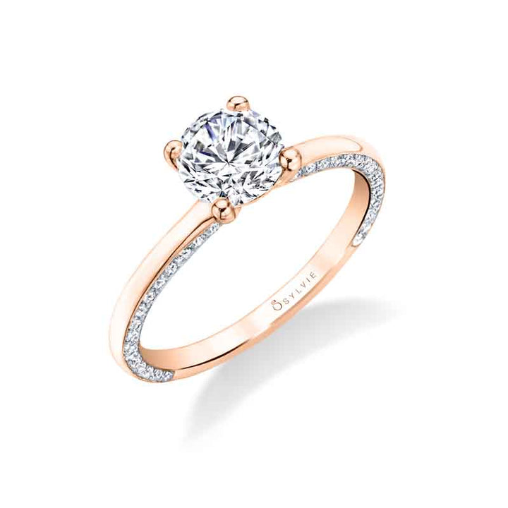 Messaline - Modern Solitaire Engagement Ring