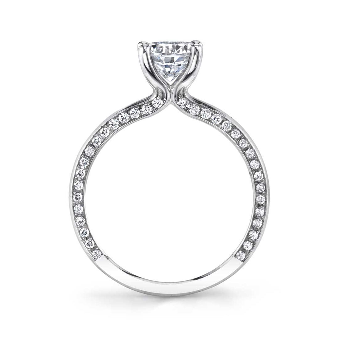 Messaline - Modern Solitaire Engagement Ring