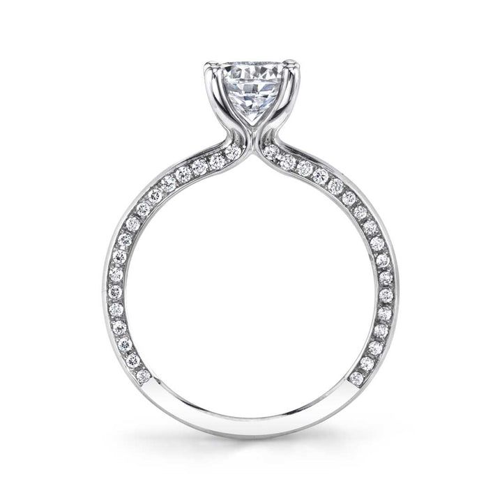Messaline - Modern Solitaire Engagement Ring