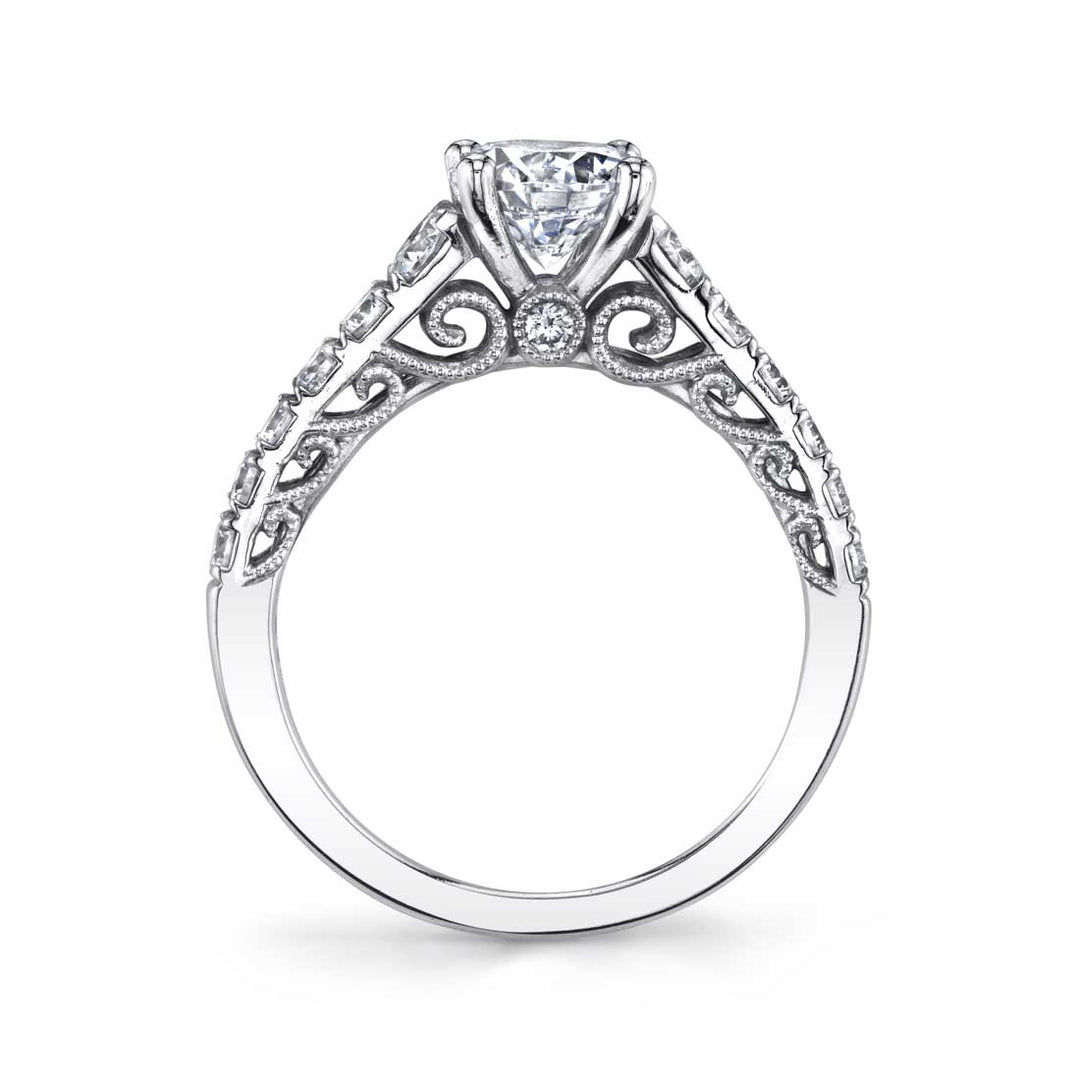 Lolita - Vintage Inspired Solitaire Engagement Ring
