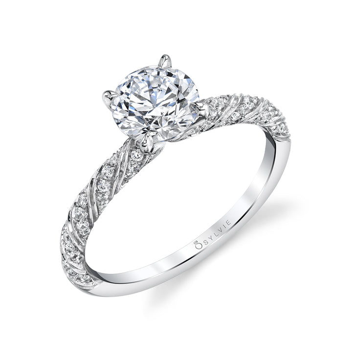 Vintage Inspired Solitaire Engagement Ring
