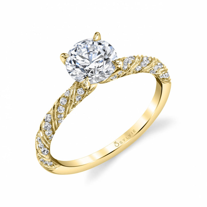 Vintage Inspired Solitaire Engagement Ring