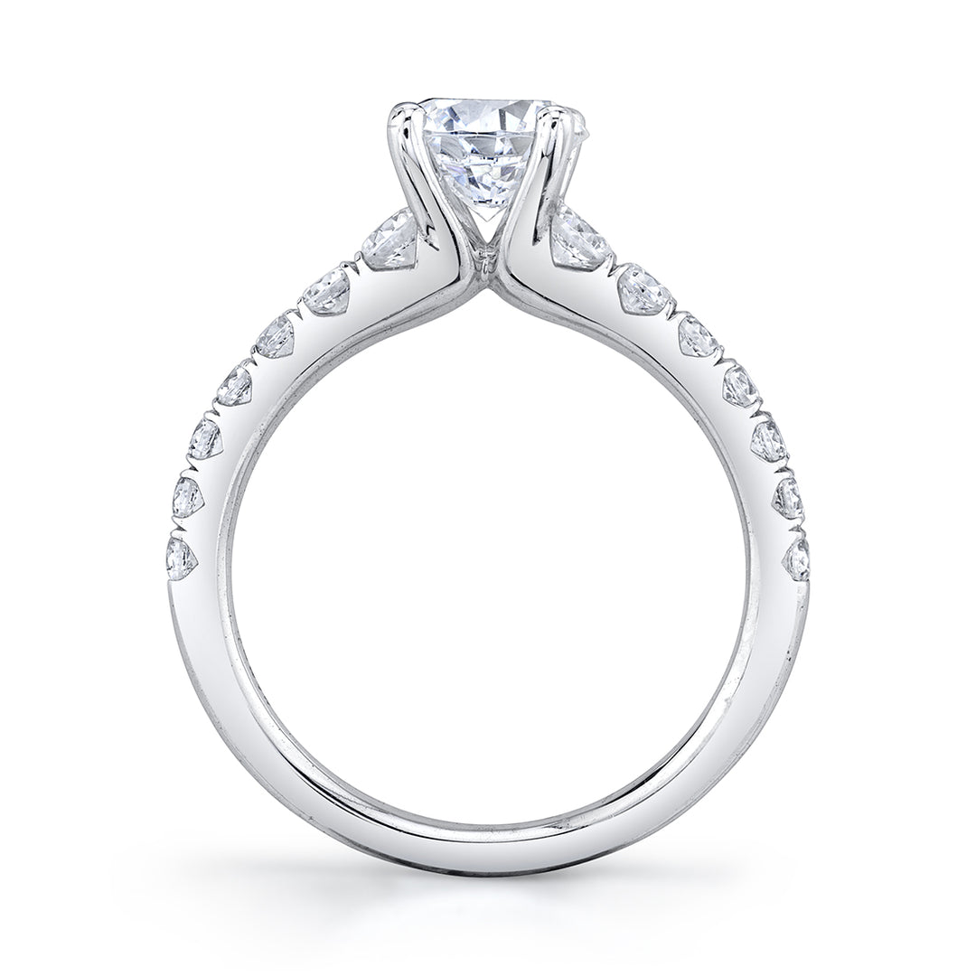 Round Cut Classic Engagement Ring - Veronique