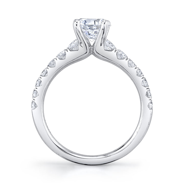 Round Cut Classic Engagement Ring - Veronique