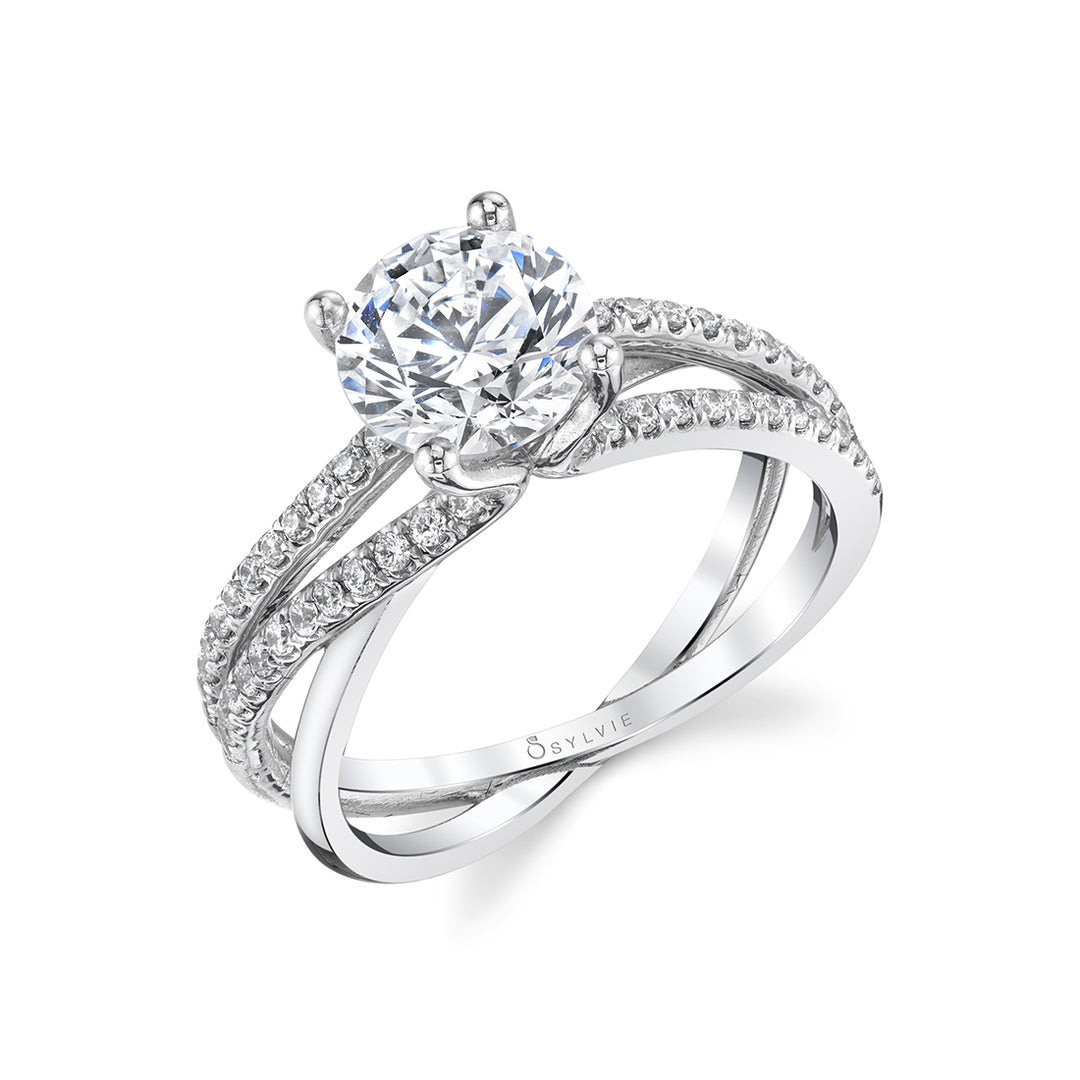 Modern Spiral Engagement Ring - Fernanda