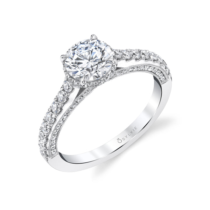 Hidden Halo Engagement Ring - Jacinda