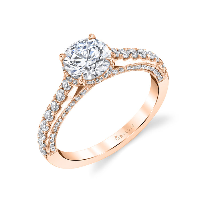 Hidden Halo Engagement Ring - Jacinda