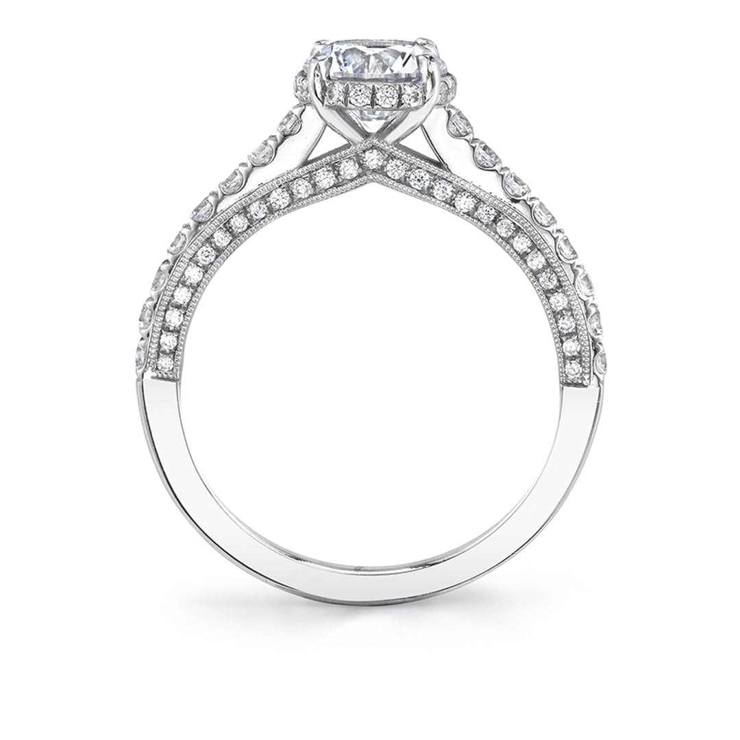 Hidden Halo Engagement Ring - Jacinda