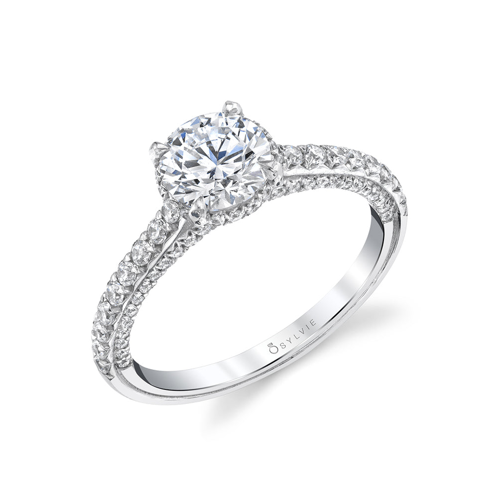 Hidden Halo Engagement Ring - Layla