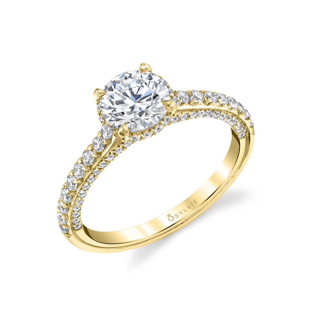 Hidden Halo Engagement Ring - Layla