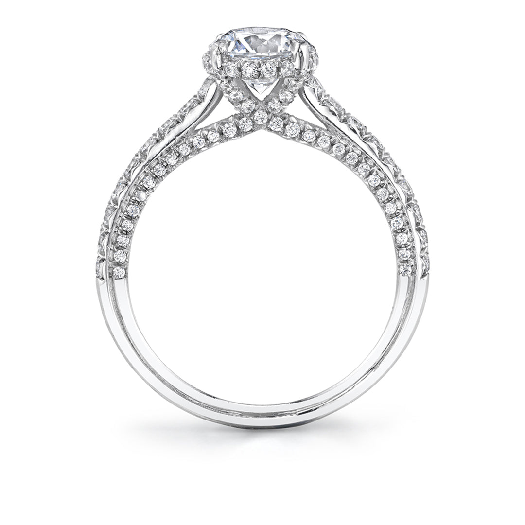 Hidden Halo Engagement Ring - Layla