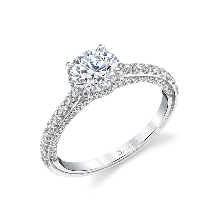 Hidden Halo Engagement Ring - Layla