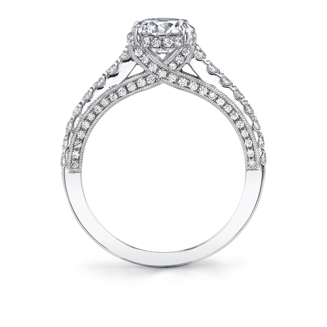 Hidden Halo Engagement Ring - Hyacinthe