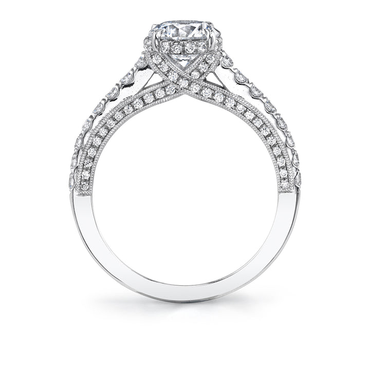 Hidden Halo Engagement Ring - Hyacinthe