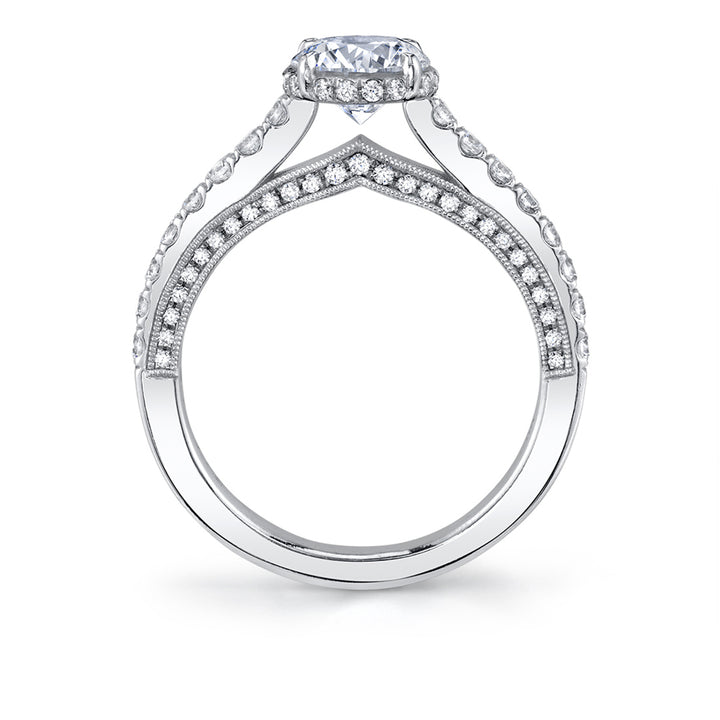 Hidden Halo Engagement Ring - Marianna