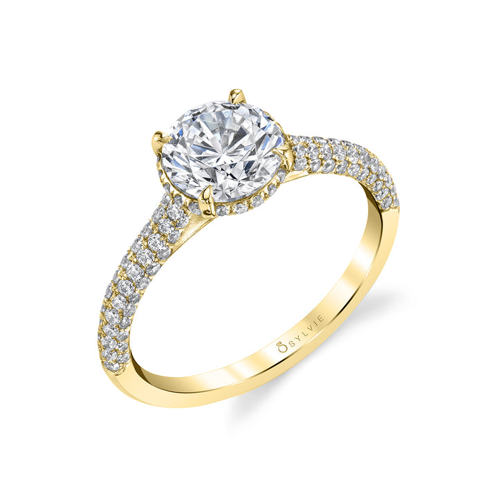 Hidden Halo Engagement Ring - Priscilla