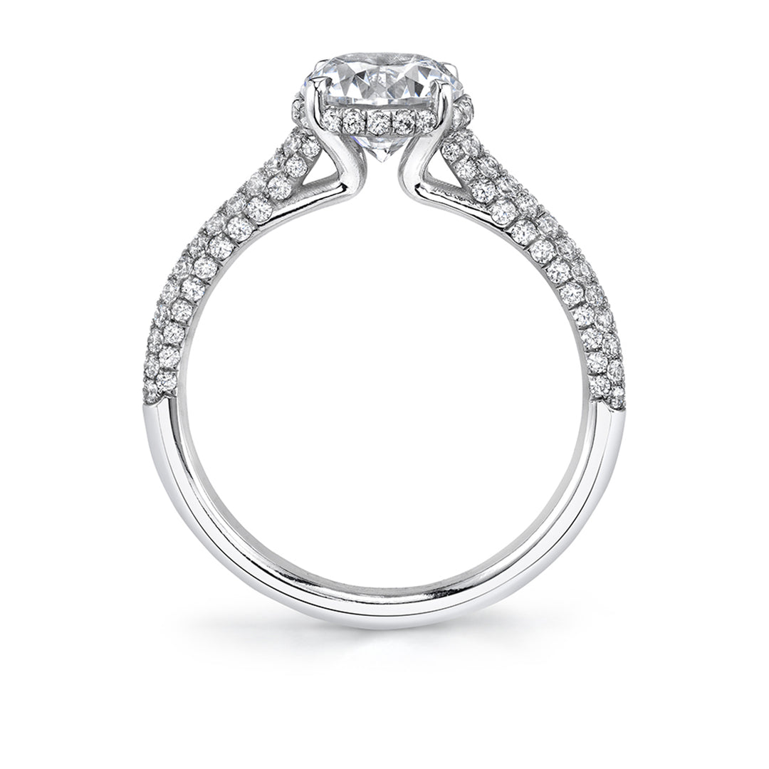 Hidden Halo Engagement Ring - Priscilla
