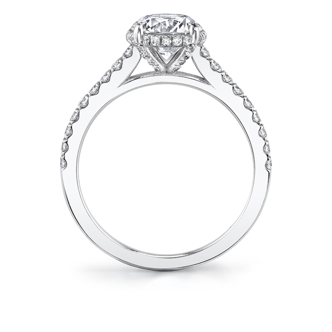 Hidden Halo Engagement Ring - Vienna