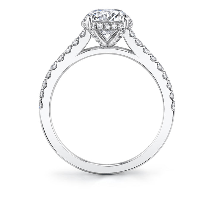 Hidden Halo Engagement Ring - Vienna