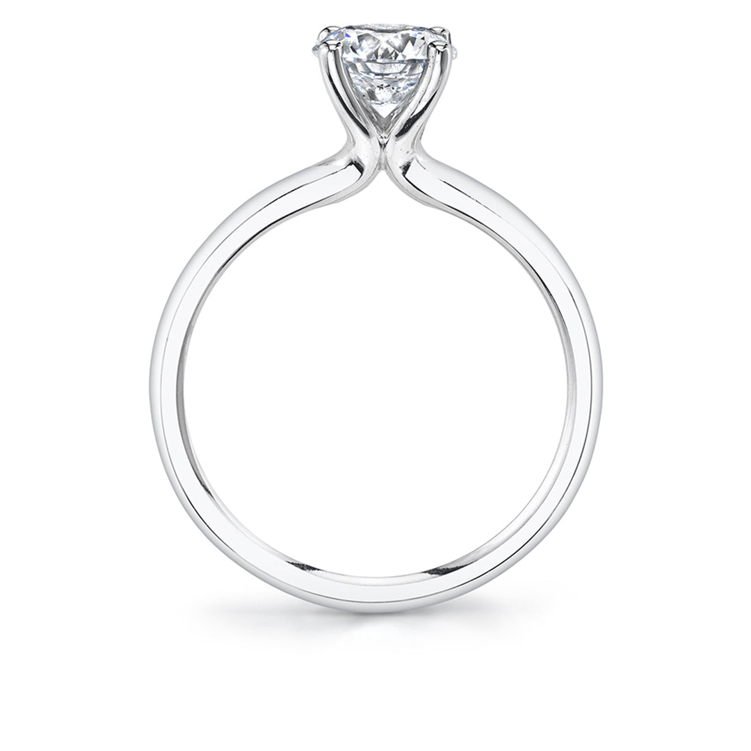 Round Cut Solitaire Engagement Ring - Dominique