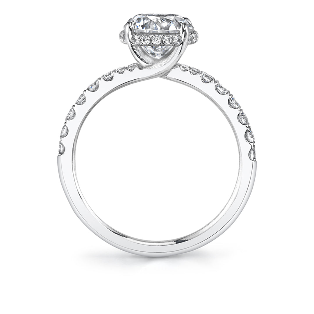 Classic Engagement Ring with Hidden Halo - Xenia