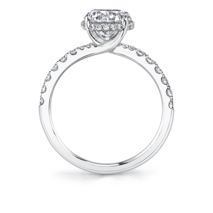 Classic Engagement Ring with Hidden Halo - Xenia