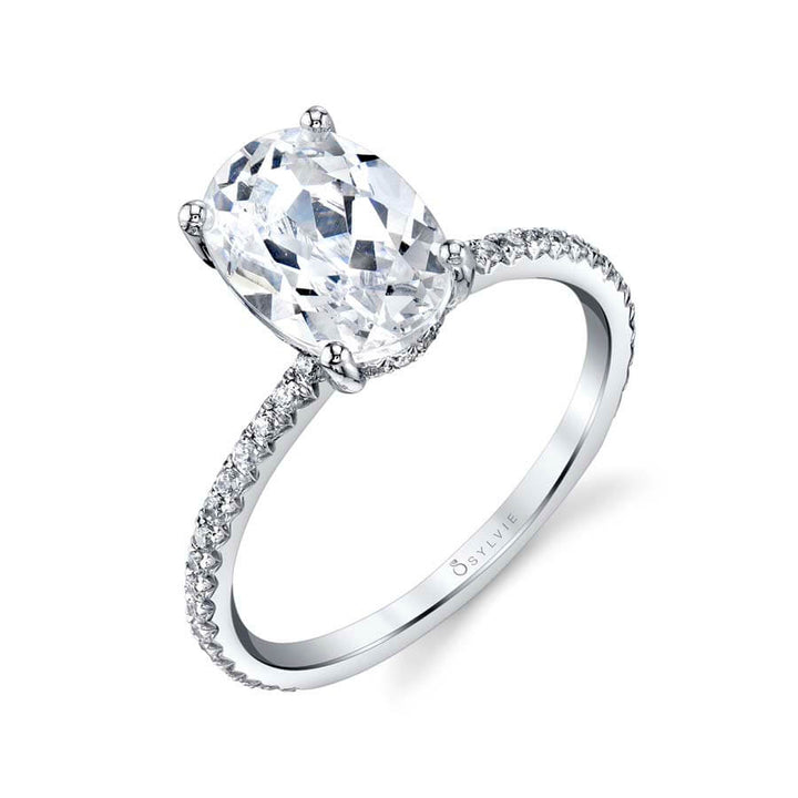 Oval Cut Classic Engagement Ring - Maryam
