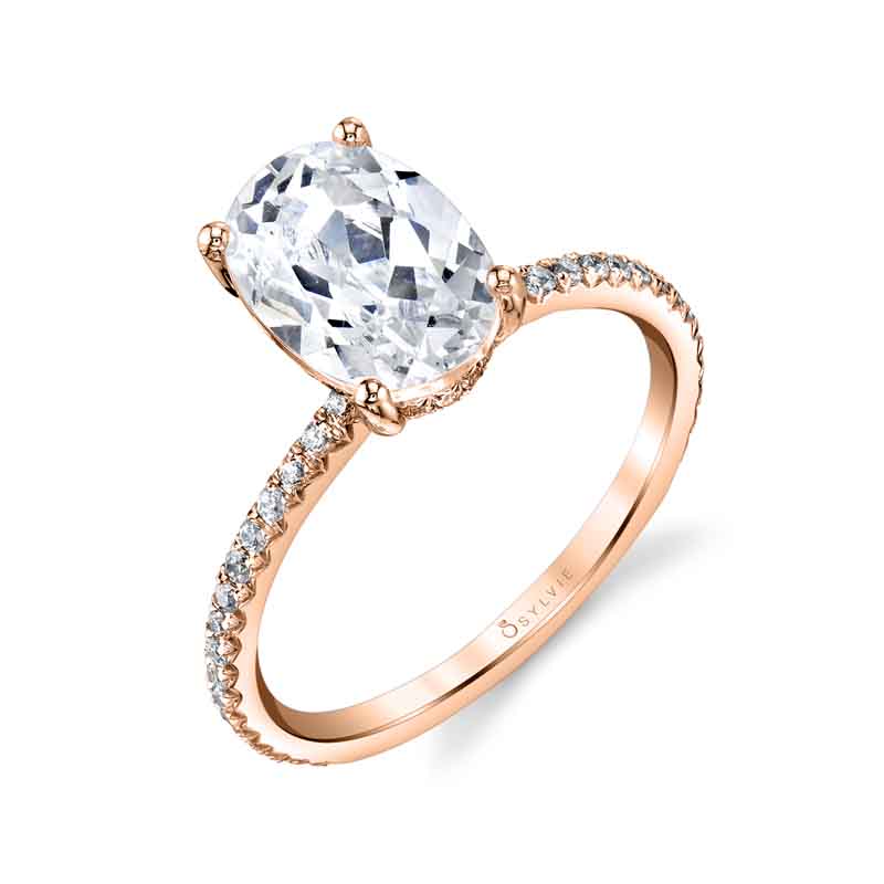 Oval Cut Classic Engagement Ring - Maryam