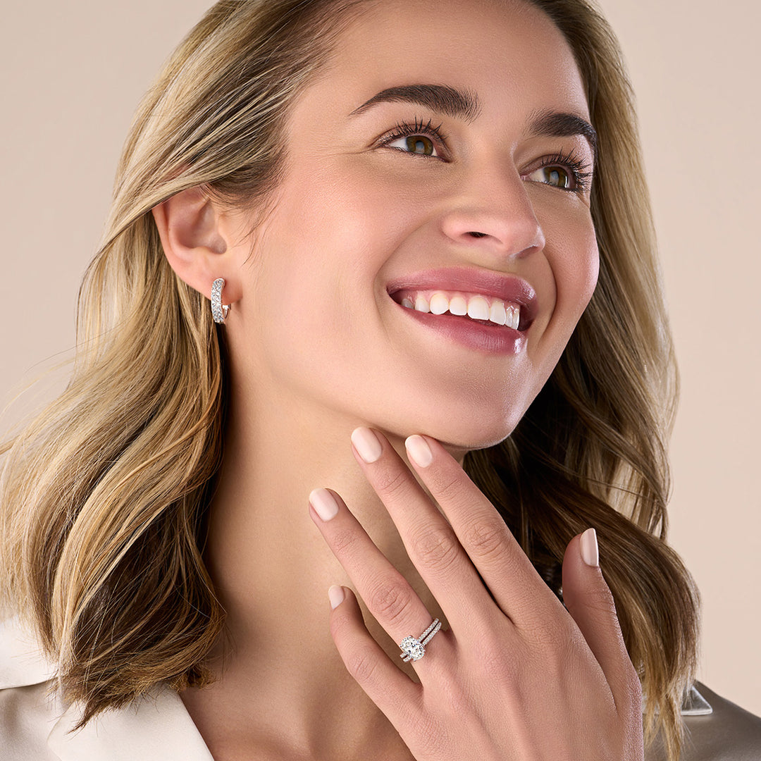 Oval Cut Classic Engagement Ring - Maryam