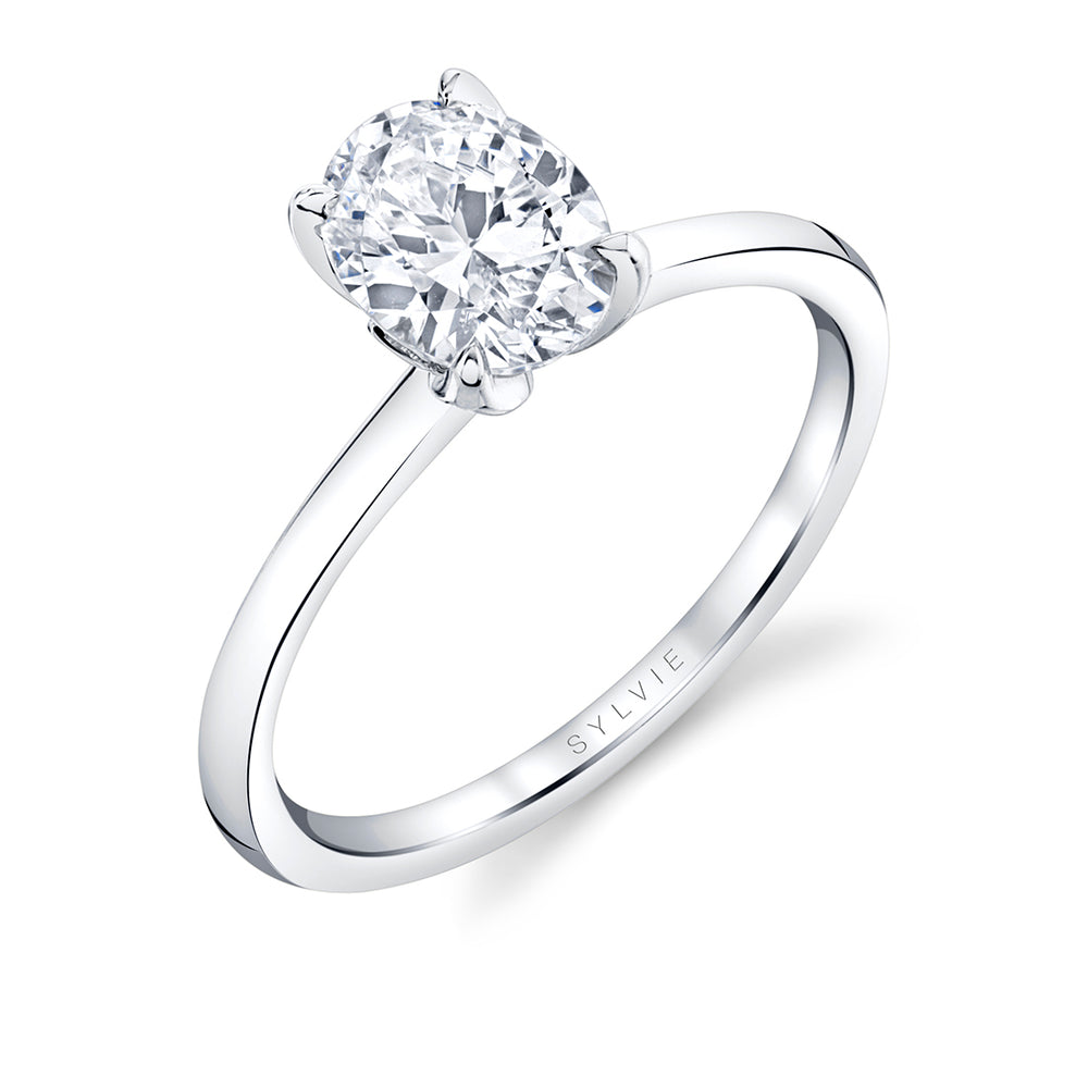 Tulira Solitaire Petal Prong Engagement Ring - Fawn