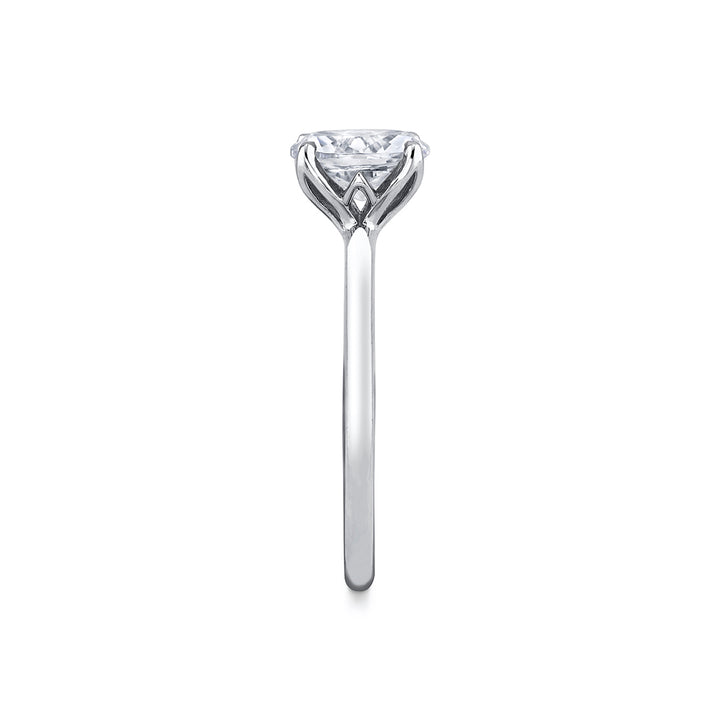 Tulira Solitaire Petal Prong Engagement Ring - Fawn